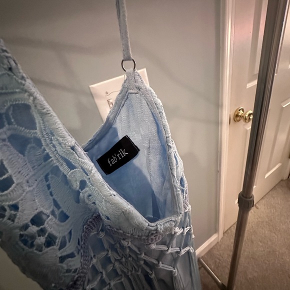 Light Blue Fringe Romper - Picture 6 of 6